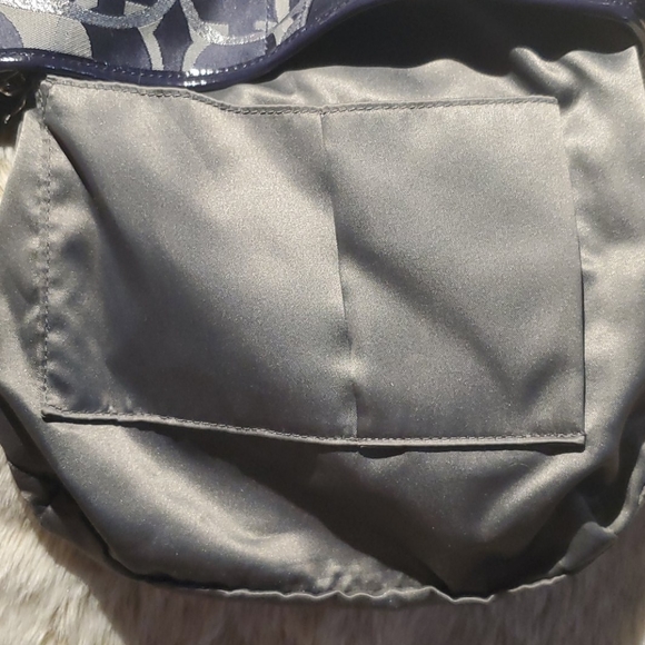 Optic Coach Navy Blue and Silver Cossbody - Picture 8 of 8